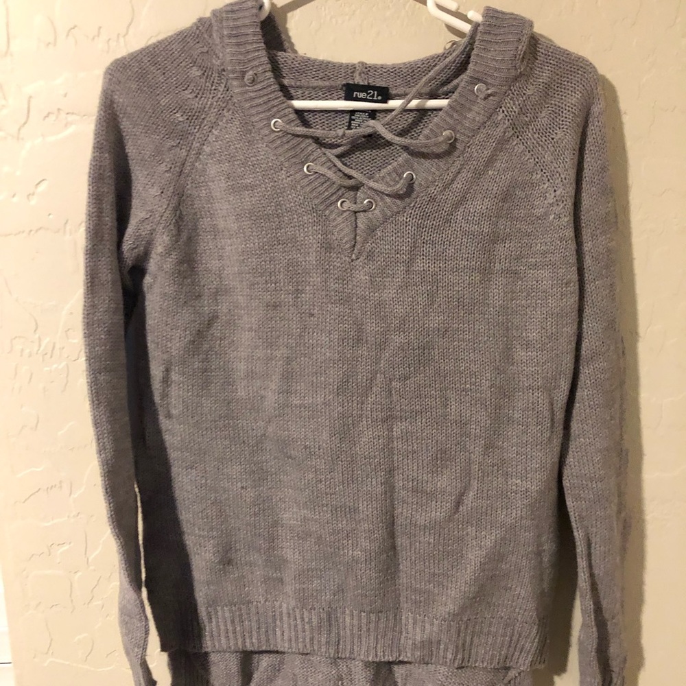 Cardigan hoodie